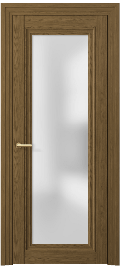 Межкомнатная дверь Центро 2502 Торфяной дуб Сатинированное стекло Цена 44599 ₽ | Volhovec