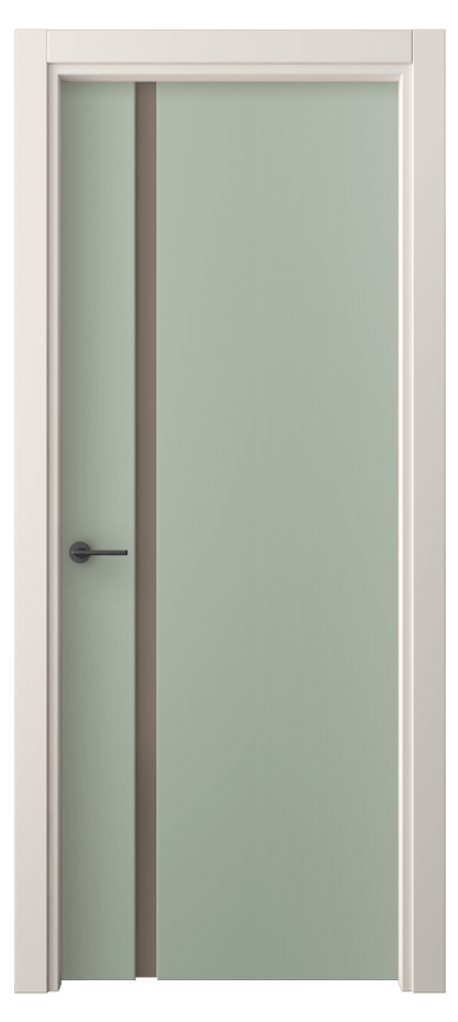 Межкомнатная дверь Фридом 4222 ПЭТ светло-оливковый Сатинированное бронзовое стекло, триплекс Цена 33099 ₽ | Volhovec
