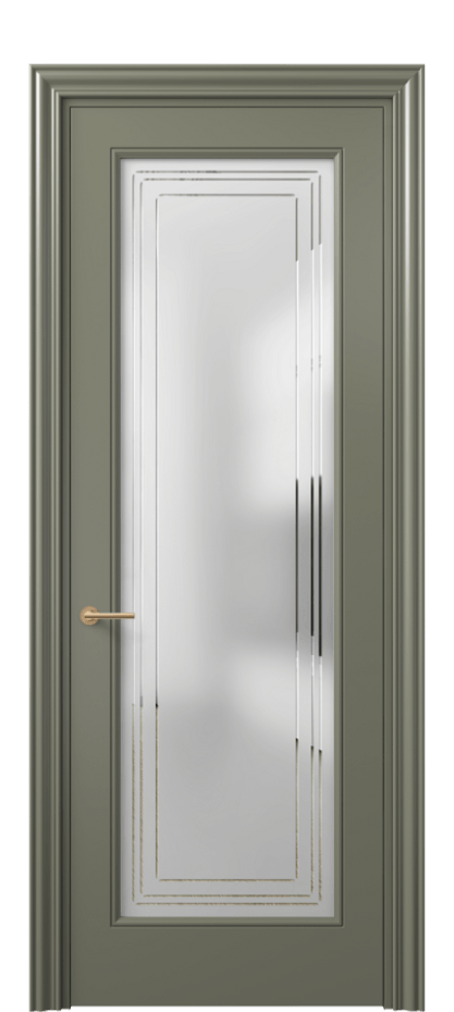 Дверь межкомнатная Маскот 8400 Матовый оливковый тёмный Сатинированное стекло с гравировкой "Грани", триплекс Фигурный наличник МОТ Цена 82499 ₽ Наличники уже входят в базовый комплект. Фабрика дверей Волховец 8 (800) 551 43 19 Межкомнатная дверь Маскот 8400 Матовый оливковый тёмный Сатинированное стекло с гравировкой "Грани", триплекс Цена 82499 ₽ | Volhovec