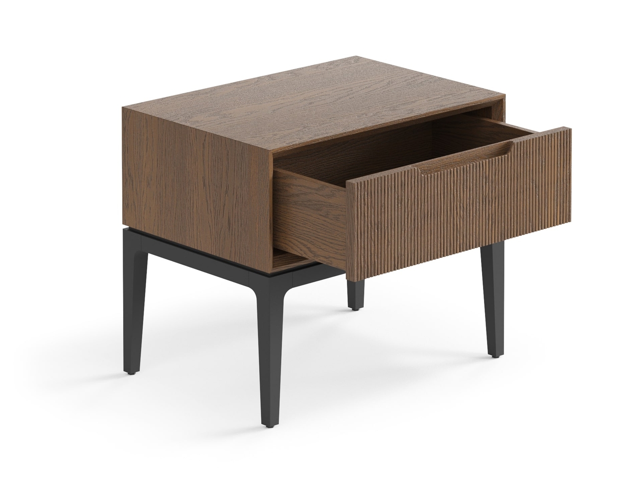 Тумба прикроватная Velvet 1 ящик дуб каштановый матовый