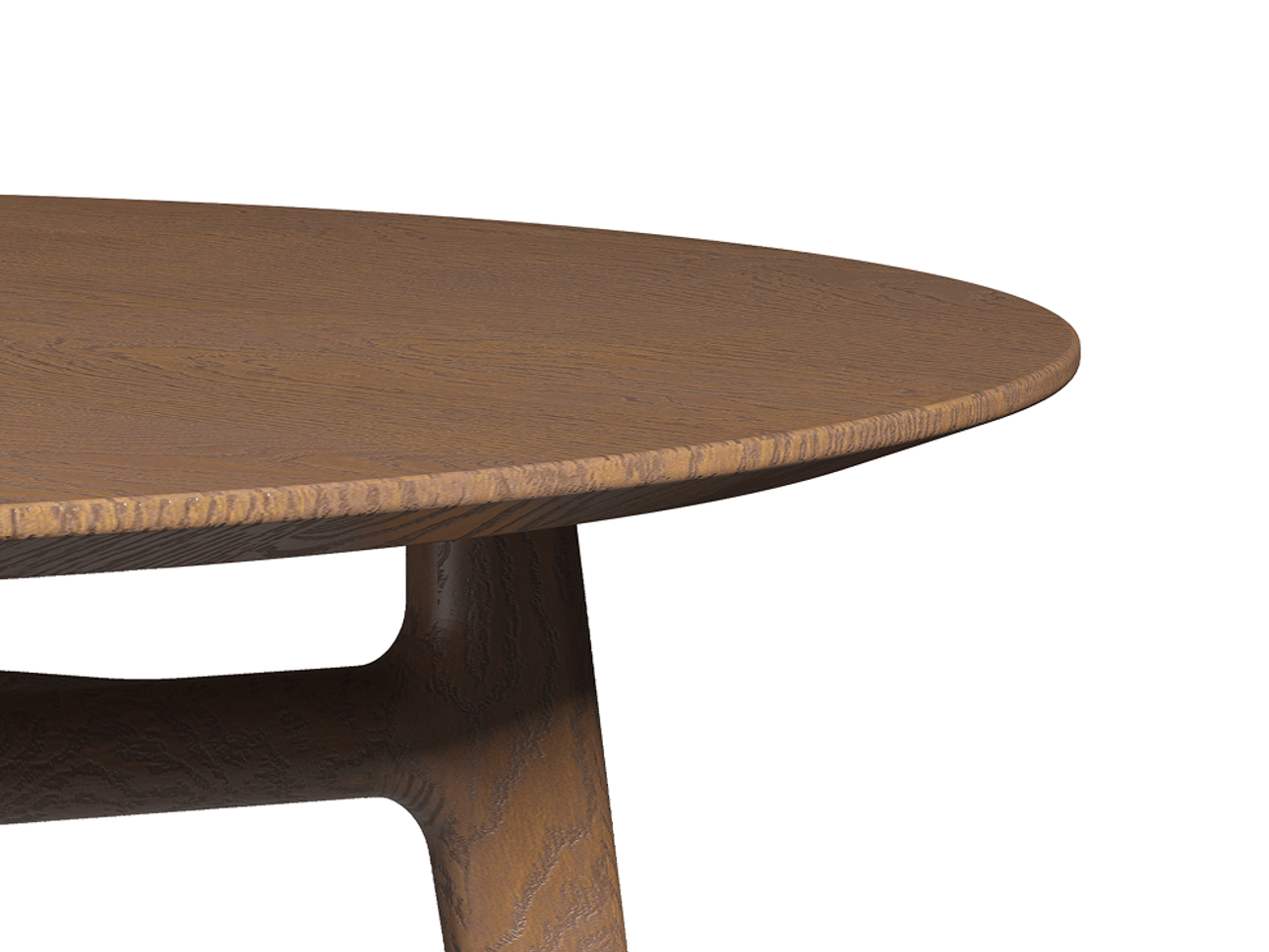 Стол Primo обеденный круглый Дуб каштановый матовый