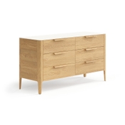 Комод Piega 6 ящиков дуб пшеничный матовый