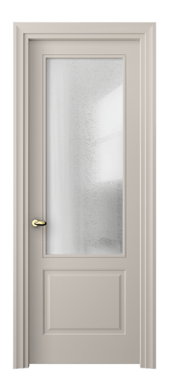 Дверь межкомнатная 8552 МСБЖ ЛЕД. Цвет Матовый светло-бежевый. Материал Гладкая эмаль. Коллекция Эссе. Картинка.