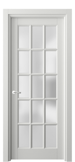 Дверь межкомнатная 0708 ДССР САТ. Цвет Дуб светло-серый. Материал Массив дуба эмаль. Коллекция Лигнум. Картинка.