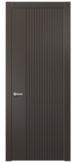 Дверь межкомнатная АКП 8643 МАН. Цвет Матовый антрацит. Материал Гладкая эмаль. Коллекция Альба. Картинка.