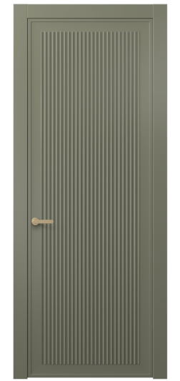 Дверь межкомнатная 8642 МОТ . Цвет Матовый оливковый тёмный. Материал Гладкая эмаль. Коллекция Альба. Картинка.