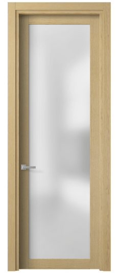 Дверь межкомнатная 2102 ДБН САТ. Цвет Дуб натур. Материал Шпон ценных пород. Коллекция Планум. Картинка.