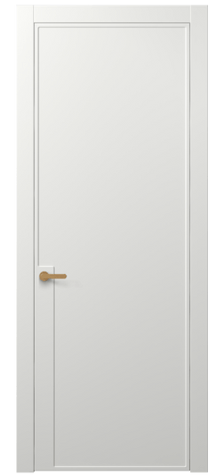 Дверь межкомнатная АКП 8603 МССР. Цвет Матовый светло-серый. Материал Гладкая эмаль. Коллекция Фрэйм. Картинка.