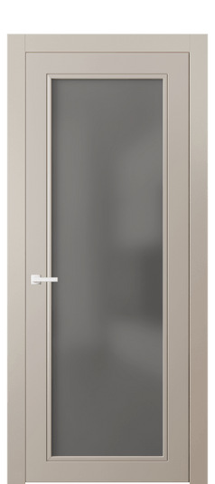 Дверь межкомнатная 8000 МСБЖ СЕР САТ. Цвет Матовый светло-бежевый. Материал Гладкая эмаль. Коллекция Нео Классик. Картинка.