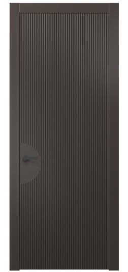 Дверь межкомнатная АКП 8624 МАН. Цвет Матовый антрацит. Материал Гладкая эмаль. Коллекция Дюна. Картинка.