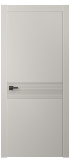Дверь межкомнатная 8041 МОС. Цвет Матовый облачно-серый. Материал Гладкая эмаль. Коллекция Линия. Картинка.