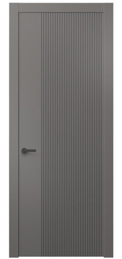 Дверь межкомнатная 8623 МКЛС . Цвет Матовый классический серый. Материал Гладкая эмаль. Коллекция Дюна. Картинка.